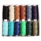 12 Dark Colors Waxed Cords Polyester Leather Sewing Thread Waxed Strings for Macrame, DIY Bracelets, Handcraft or Leather Projects
